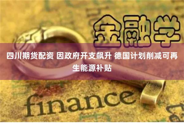 四川期货配资 因政府开支飙升 德国计划削减可再生能源补贴