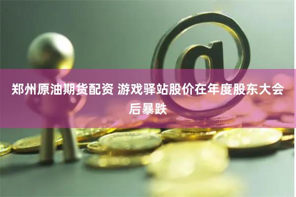 郑州原油期货配资 游戏驿站股价在年度股东大会后暴跌
