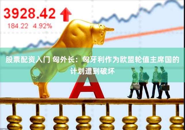 股票配资入门 匈外长：匈牙利作为欧盟轮值主席国的计划遭到破坏